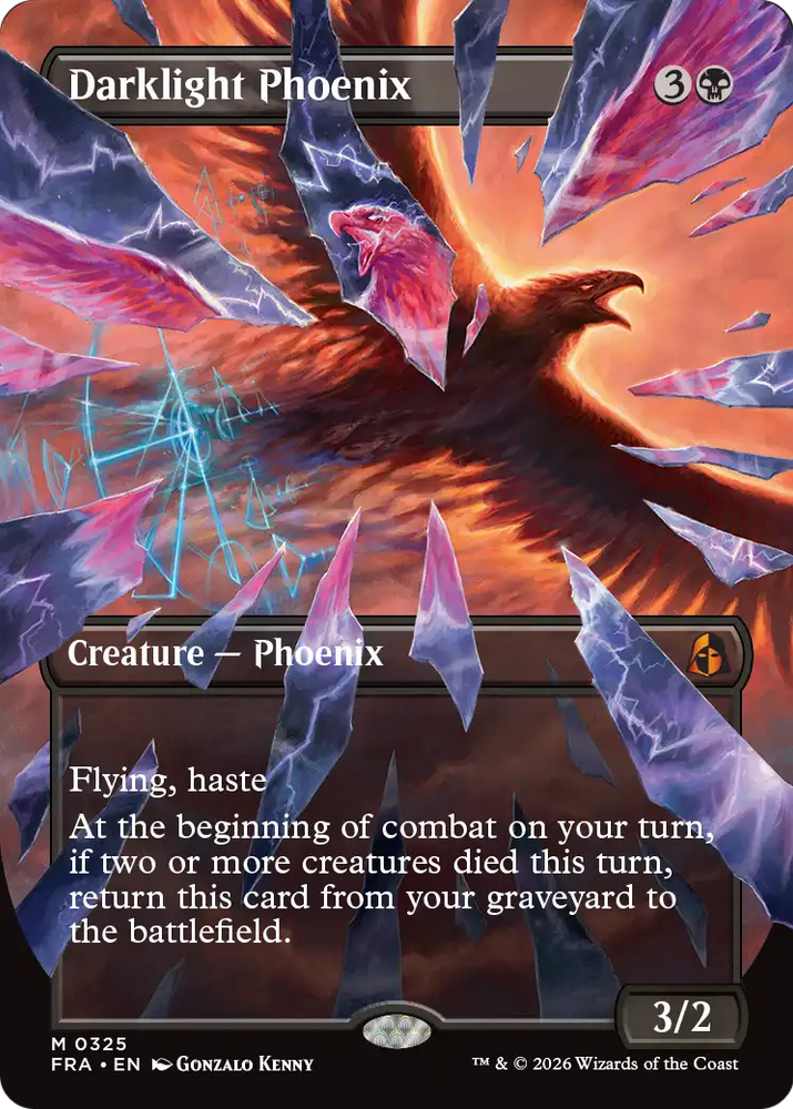 Darklight Phoenix (Borderless) (0325) [Reality Fracture] Magic: The Gathering