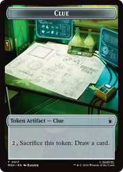 Insect // Clue Double-Sided Token [Marvel Super Heroes Tokens] Magic: The Gathering