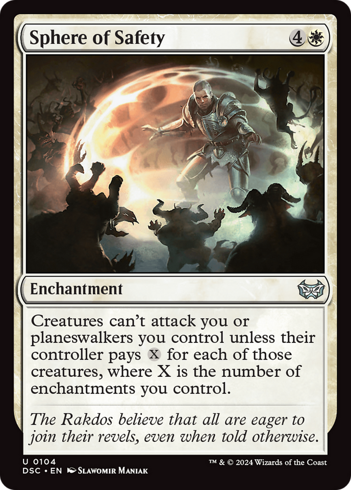 Sphere of Safety [Duskmourn: House of Horror Commander] Magic: The Gathering