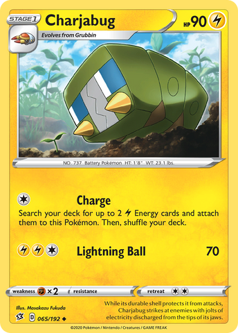 Charjabug (065/192) [Sword & Shield: Rebel Clash] Pokémon