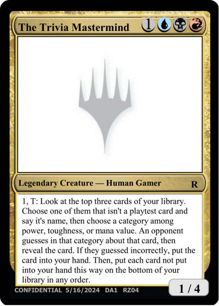 The Trivia Mastermind [Unknown Event] Magic: The Gathering