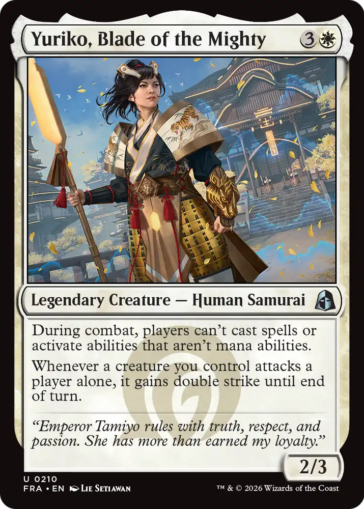 Yuriko, Blade of the Mighty [Reality Fracture] Magic: The Gathering
