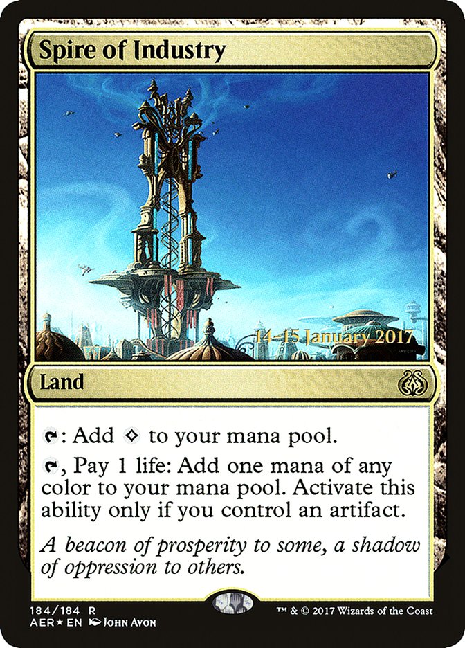 Spire of Industry [Aether Revolt Prerelease Promos] Magic: The Gathering