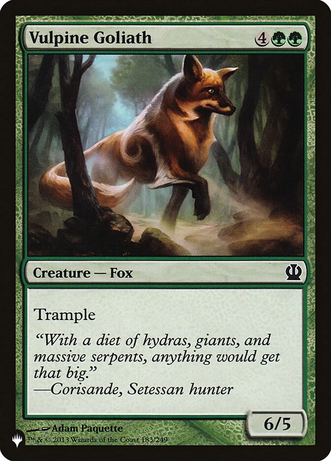 Vulpine Goliath [The List] Magic: The Gathering