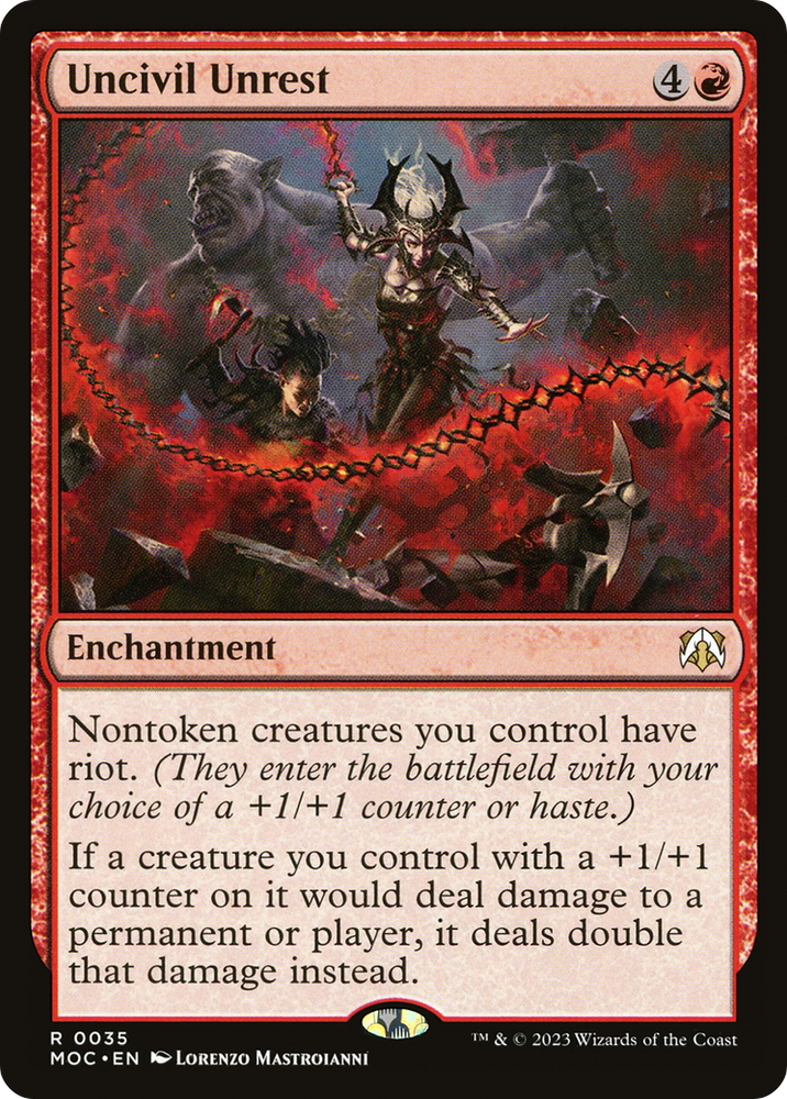 Uncivil Unrest [March of the Machine Commander] Magic: The Gathering