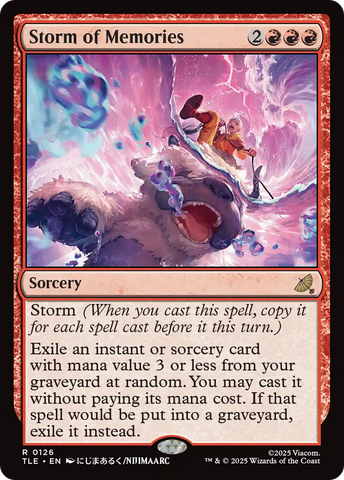 Storm of Memories [Avatar: The Last Airbender: Eternal-Legal] Magic: The Gathering
