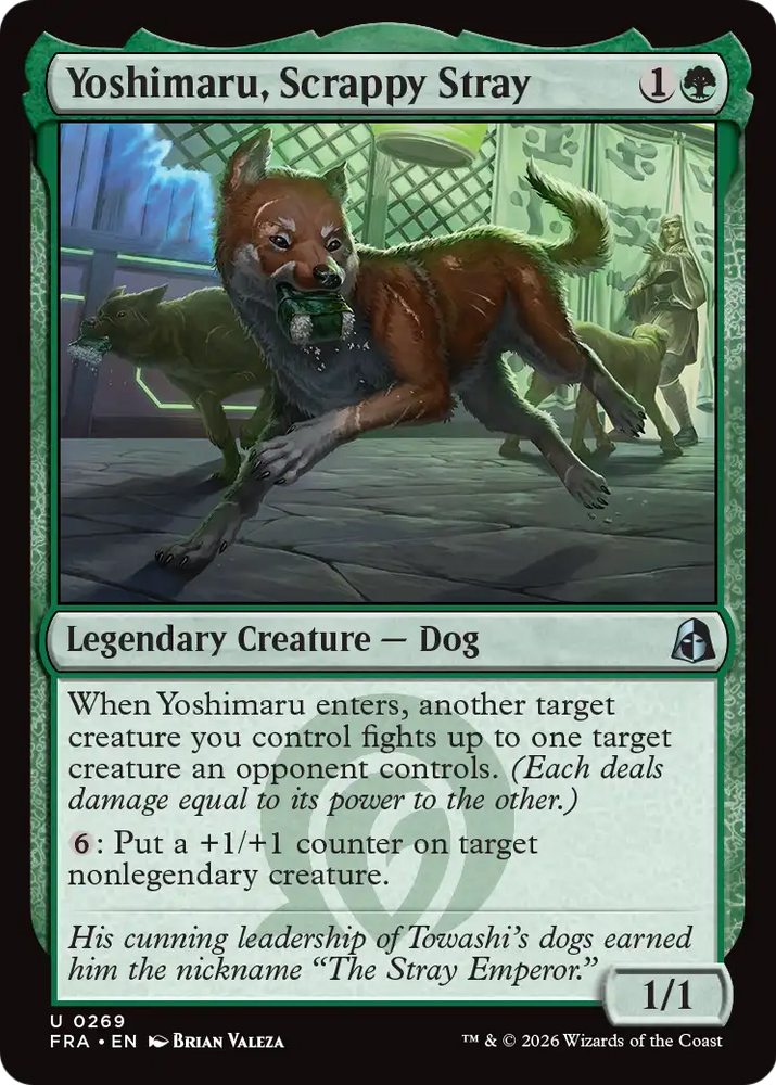 Yoshimaru, Scrappy Stray [Reality Fracture] Magic: The Gathering