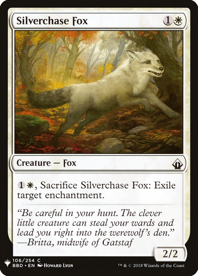Silverchase Fox [Mystery Booster] Magic: The Gathering