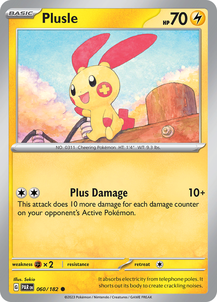 Plusle (060/182) [Scarlet & Violet: Paradox Rift] Pokémon