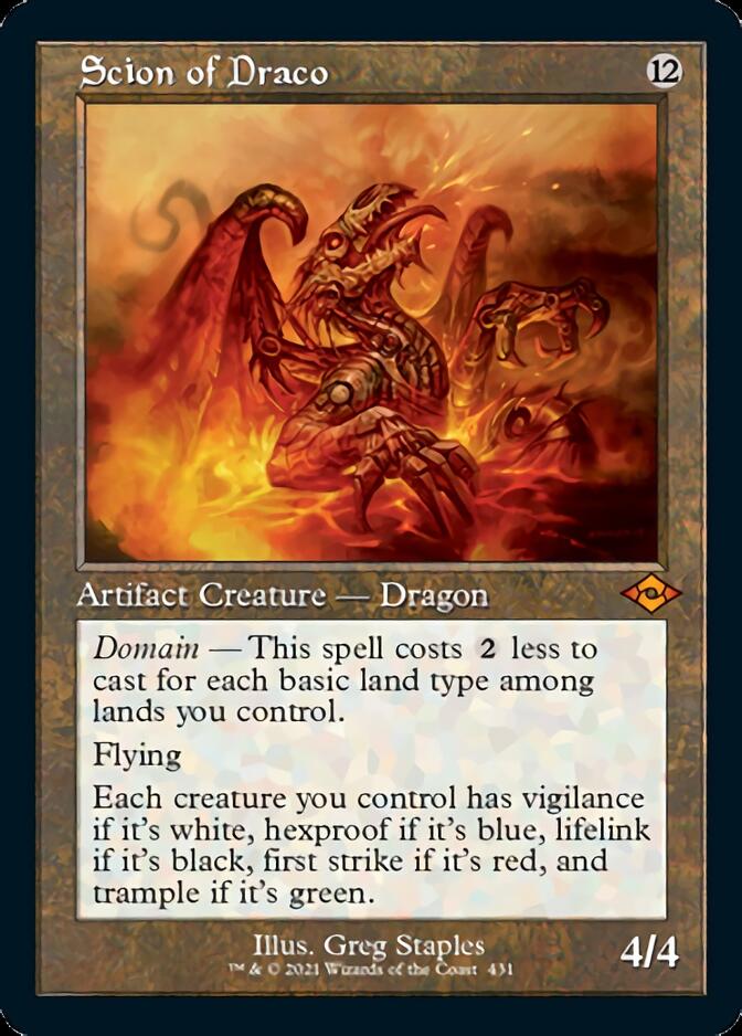 Scion of Draco (Retro Foil Etched) [Modern Horizons 2] Magic: The Gathering