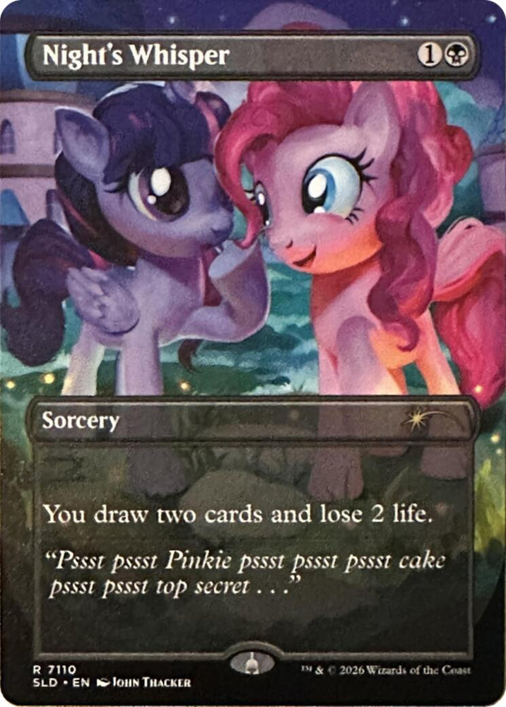 Night's Whisper (7110) [Secret Lair Drop Series] Magic: The Gathering