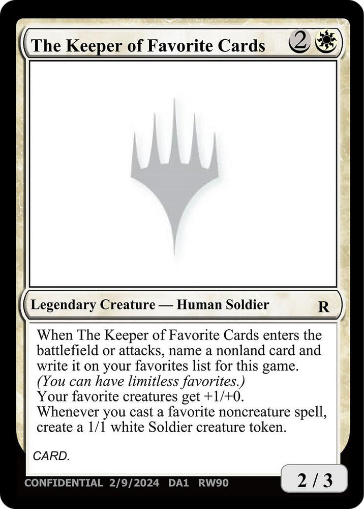 The Keeper of Favorite Cards (2/9/2024) [Unknown Event] Magic: The Gathering