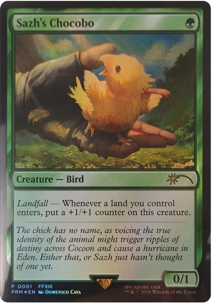 Sazh's Chocobo [FINAL FANTASY Promos] Magic: The Gathering