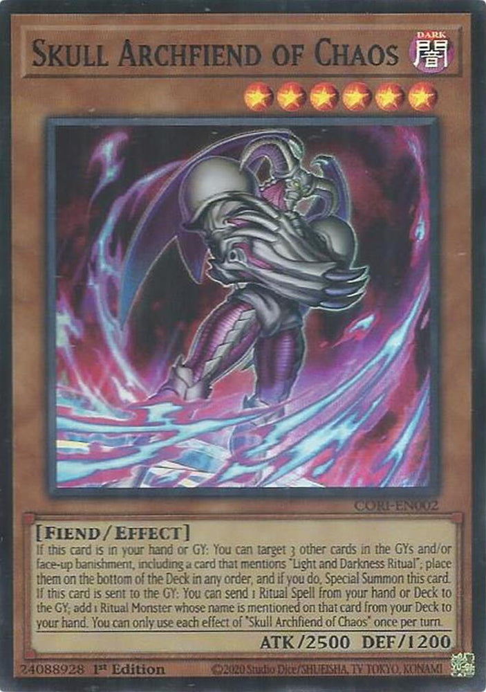 Skull Archfiend of Chaos [CORI-EN002] Super Rare Yu-Gi-Oh!