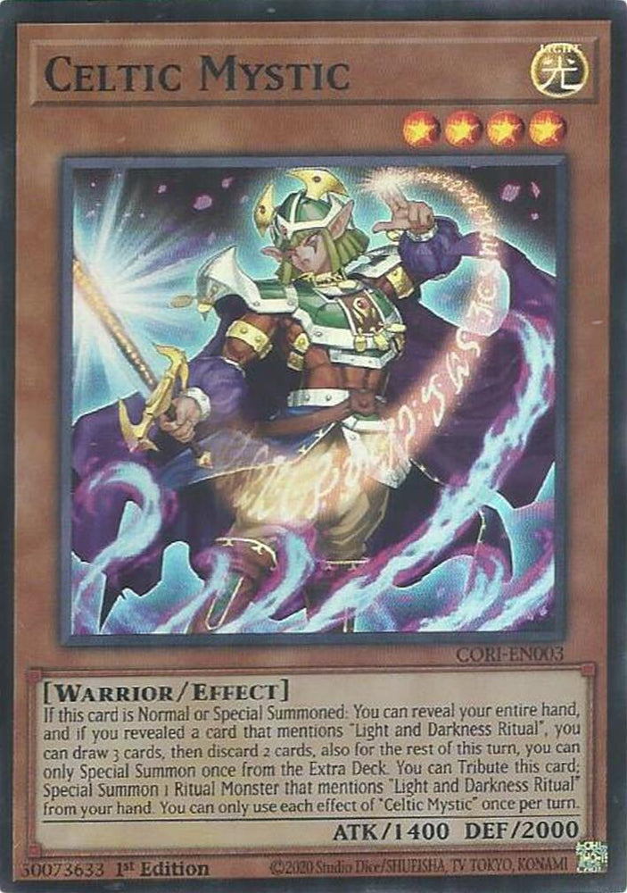 Celtic Mystic [CORI-EN003] Super Rare Yu-Gi-Oh!