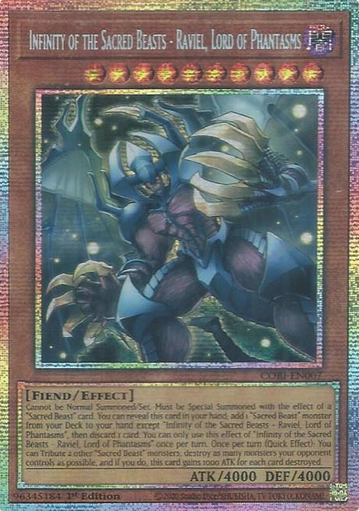 Infinity of the Sacred Beasts - Raviel, Lord of Phantasms (Starlight Rare) [CORI-EN007] Starlight Rare Yu-Gi-Oh!