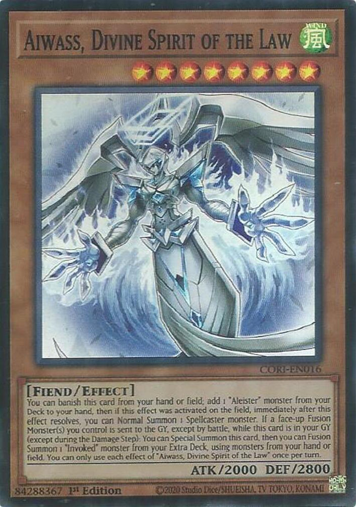 Aiwass, Divine Spirit of the Law [CORI-EN016] Super Rare Yu-Gi-Oh!