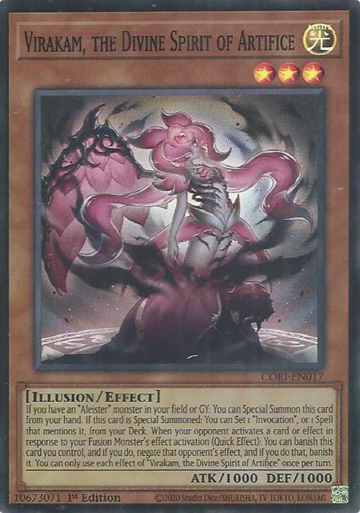 Virakam, the Divine Spirit of Artifice [CORI-EN017] Super Rare Yu-Gi-Oh!