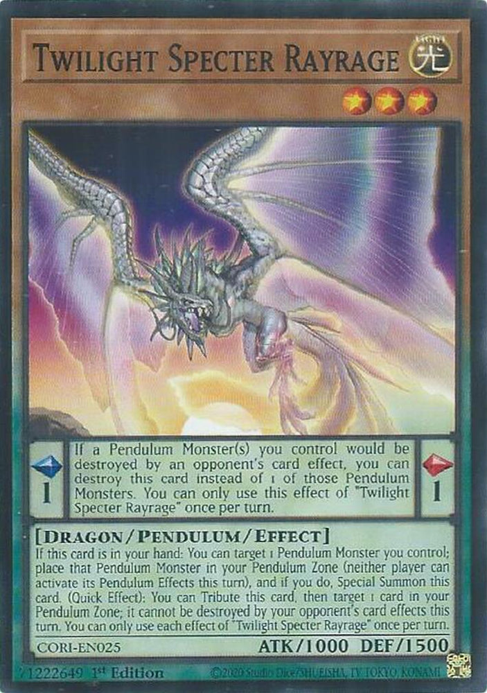 Twilight Specter Rayrage [CORI-EN025] Common Yu-Gi-Oh!
