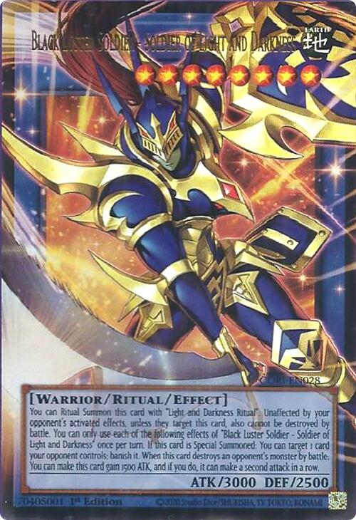 Black Luster Soldier - Soldier of Light and Darkness (Extended Art) [CORI-EN028] Ultra Rare Yu-Gi-Oh!