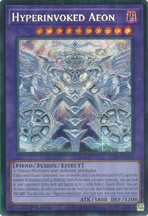 Hyperinvoked Aeon [CORI-EN033] Secret Rare Yu-Gi-Oh!