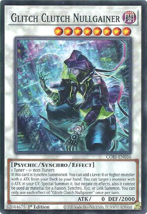 Glitch Clutch Nullgainer [CORI-EN036] Common Yu-Gi-Oh!