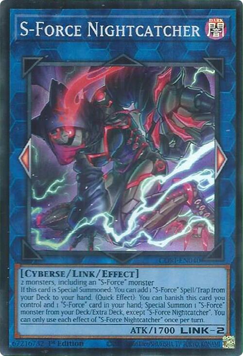 S-Force Nightcatcher [CORI-EN040] Super Rare Yu-Gi-Oh!