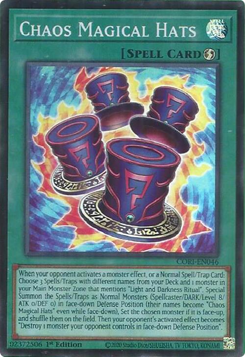 Chaos Magical Hats [CORI-EN046] Super Rare Yu-Gi-Oh!