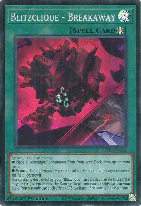 Blitzclique - Breakaway [CORI-EN051] Super Rare Yu-Gi-Oh!