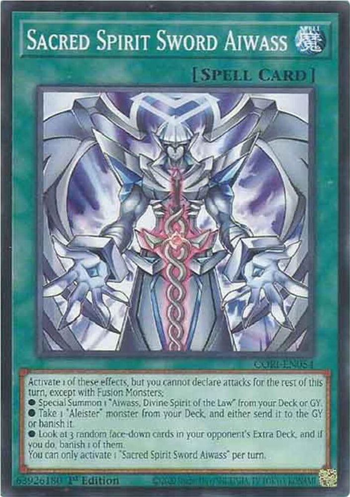 Sacred Spirit Sword Aiwass [CORI-EN054] Common Yu-Gi-Oh!