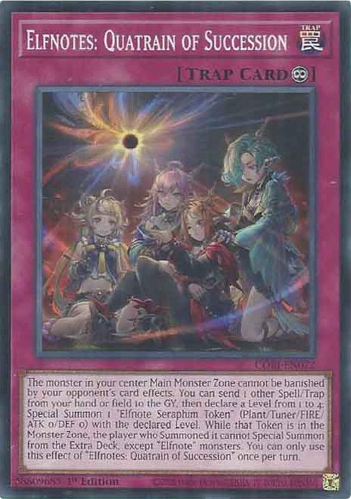 Elfnotes: Quatrain of Succession [CORI-EN072] Common Yu-Gi-Oh!