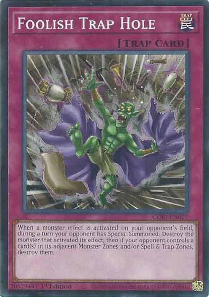 Foolish Trap Hole [CORI-EN077] Common Yu-Gi-Oh!