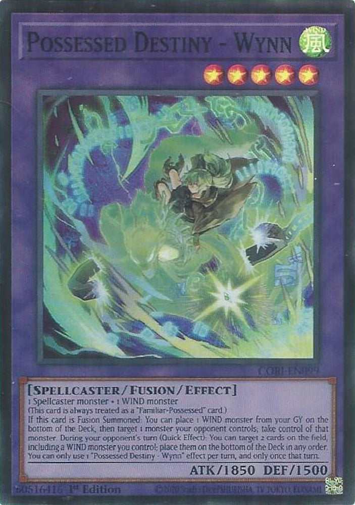 Possessed Destiny - Wynn [CORI-EN099] Super Rare Yu-Gi-Oh!