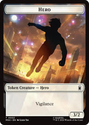 Hero // Robot Villain Double-Sided Token [Marvel Super Heroes Tokens] Magic: The Gathering