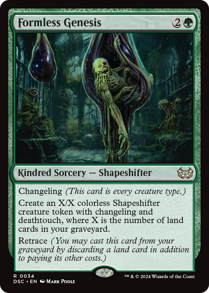 Formless Genesis [Duskmourn: House of Horror Commander] Magic: The Gathering