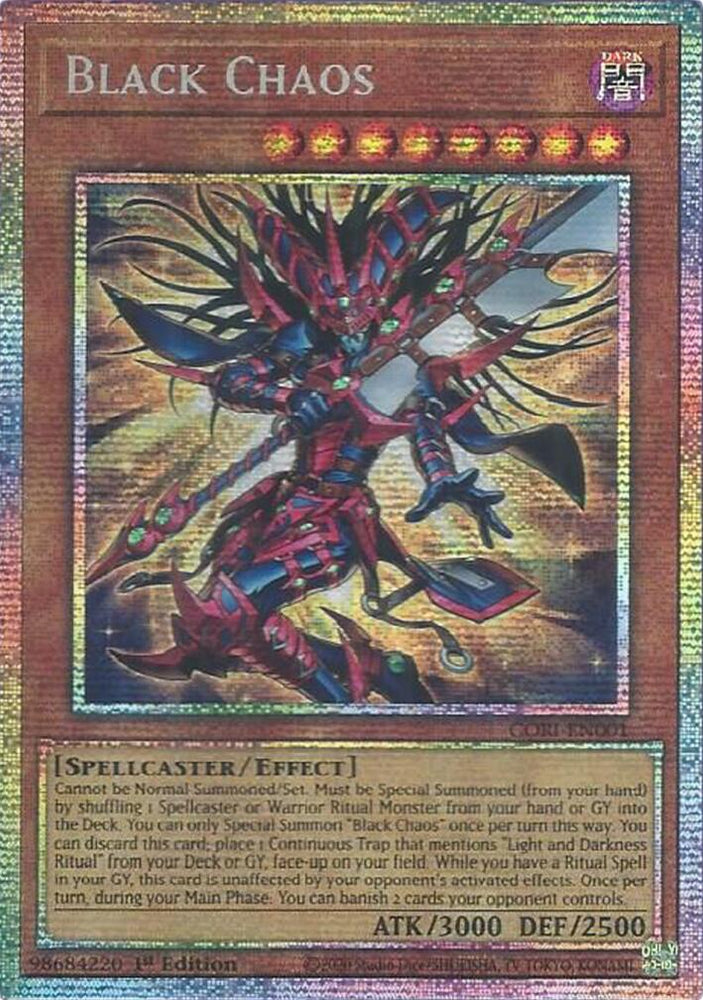 Black Chaos (Starlight Rare) [CORI-EN001] Starlight Rare Yu-Gi-Oh!