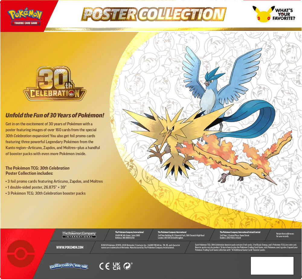30th Celebration Poster Collection Pokémon
