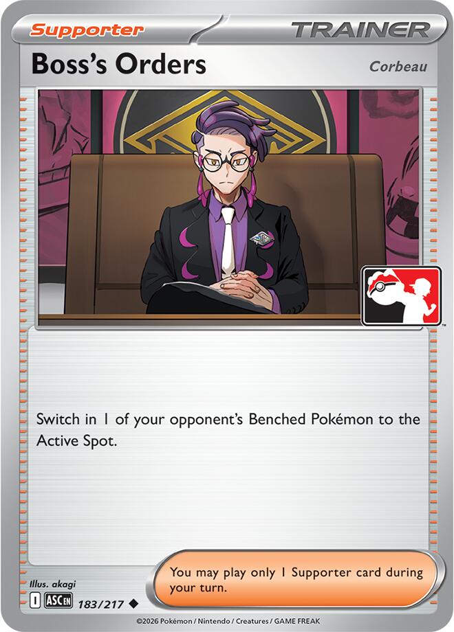 Boss's Orders [Corbeau] (183/217) [Prize Pack Series Nine] Pokémon