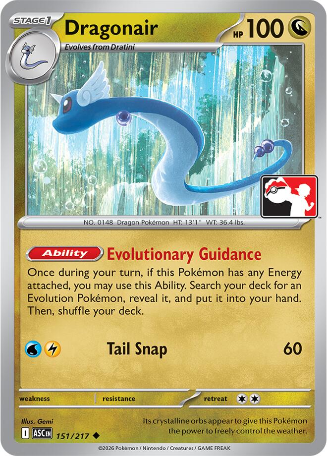 Dragonair (151/217) [Prize Pack Series Nine] Pokémon