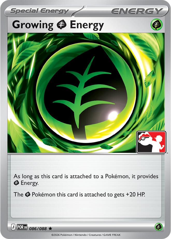 Growing Grass Energy (086/088) [Prize Pack Series Nine] Pokémon