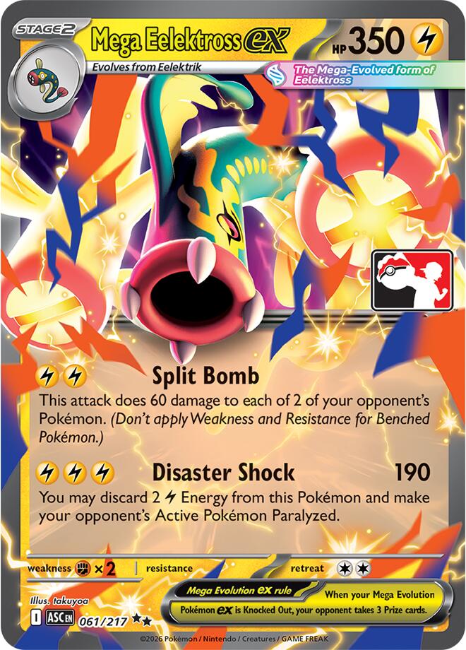 Mega Eelektross ex (061/217) [Prize Pack Series Nine] Pokémon