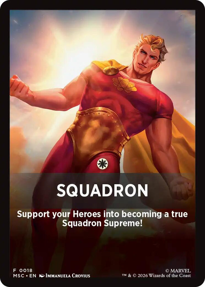 Squandron Theme Card [Marvel Super Heroes Commander] Magic: The Gathering