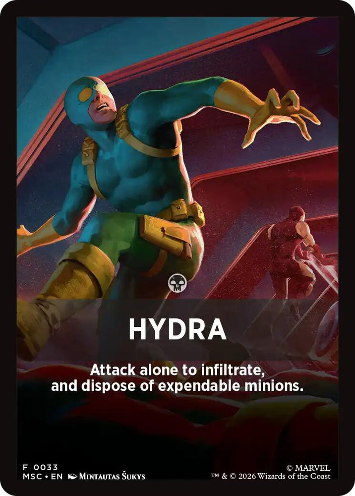 Hydra Theme Card [Marvel Super Heroes Commander] Magic: The Gathering