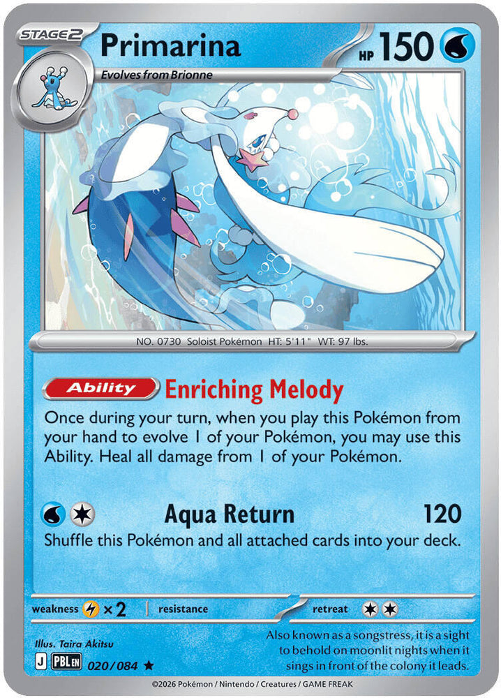 Primarina (020/084) [Mega Evolution: Pitch Black] Pokémon