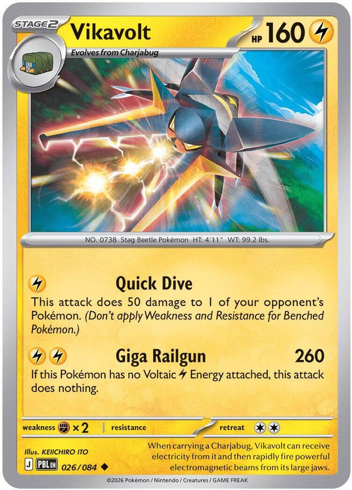 Vikavolt (026/084) [Mega Evolution: Pitch Black] Pokémon