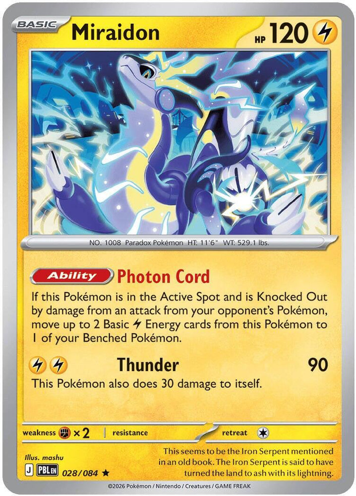 Miraidon (028/084) [Mega Evolution: Pitch Black] Pokémon