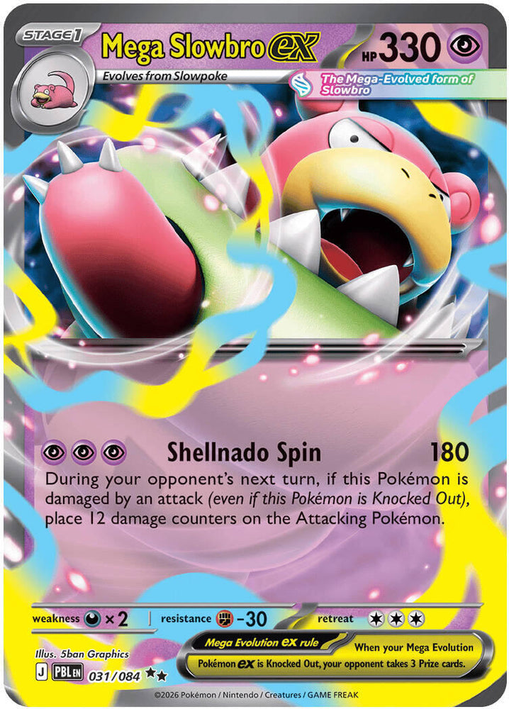 Mega Slowbro ex (031/084) [Mega Evolution: Pitch Black] Pokémon