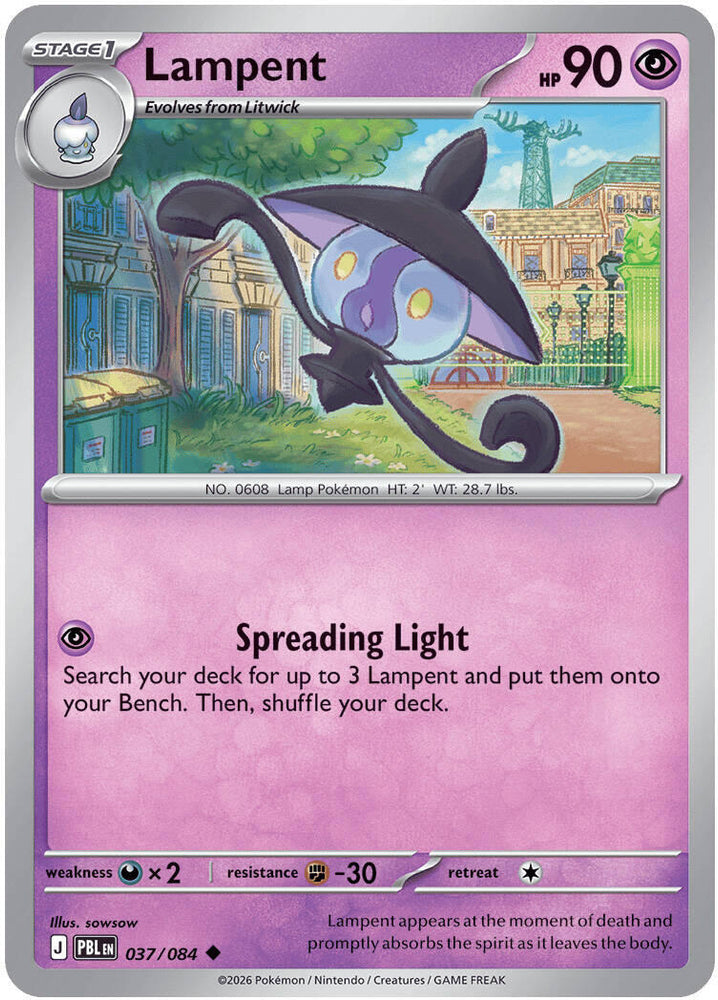Lampent (037/084) [Mega Evolution: Pitch Black] Pokémon