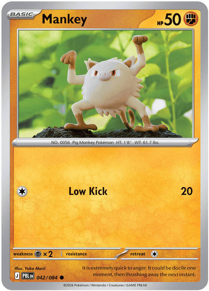 Mankey (042/084) [Mega Evolution: Pitch Black] Pokémon