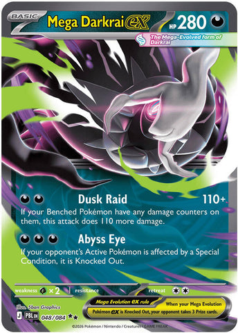 Mega Darkrai ex (048/084) [Mega Evolution: Pitch Black] Pokémon